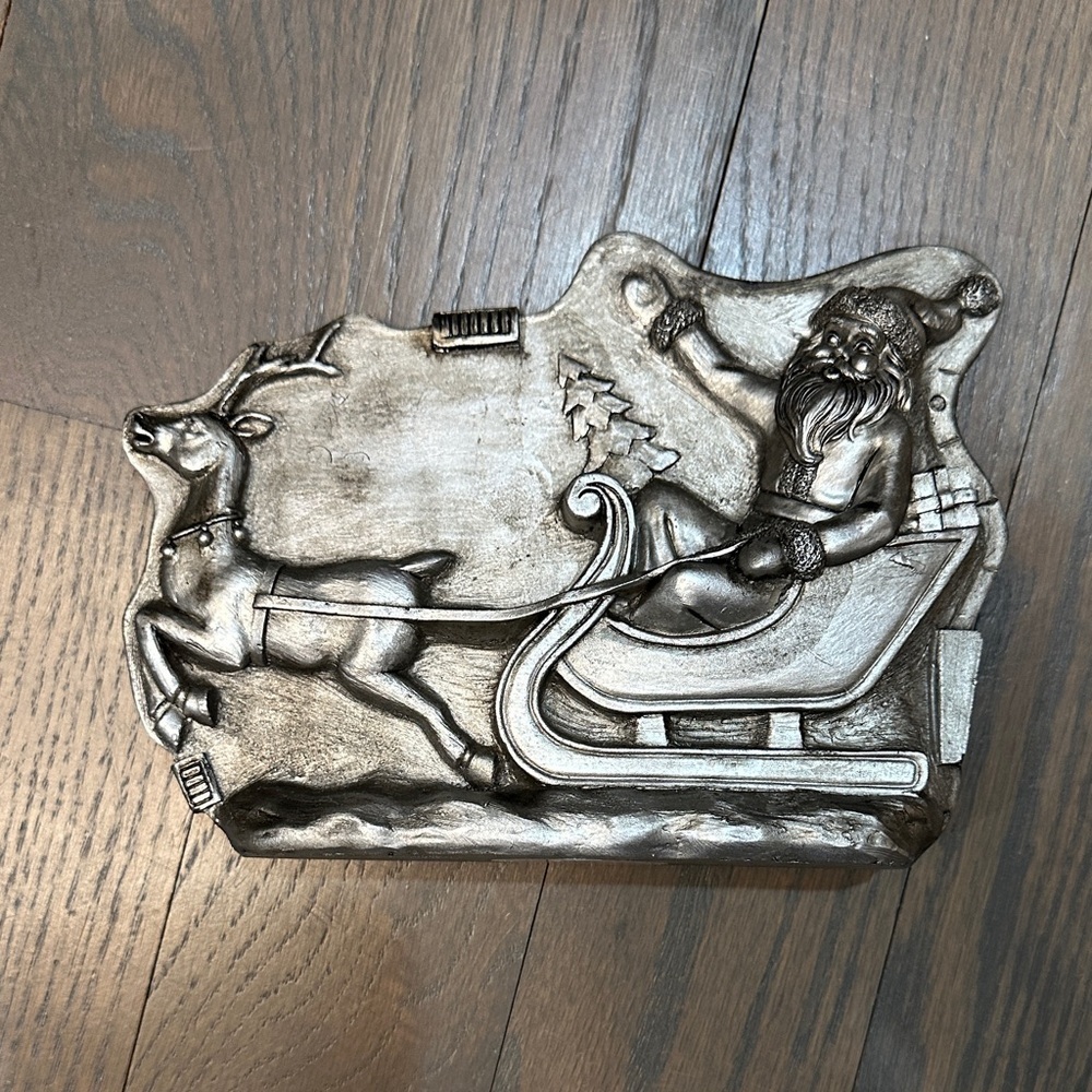 Ashland Silver Holiday Tabletop Decor with Santa and Reindeer